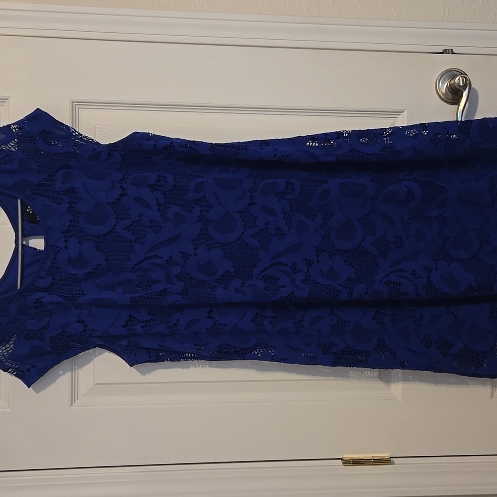 Ronni Nicole Floral Lace Dress Size L